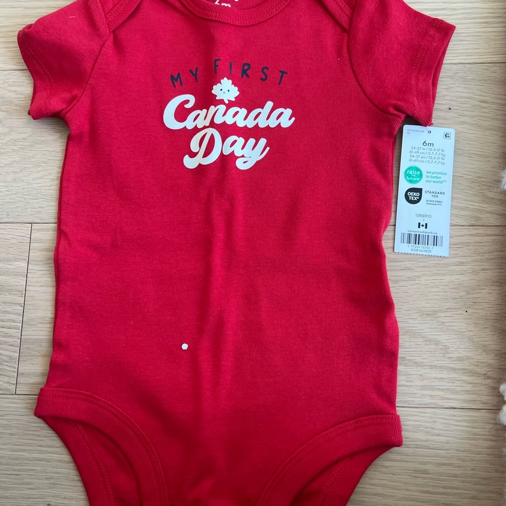Canada Day Red Baby Onesie
